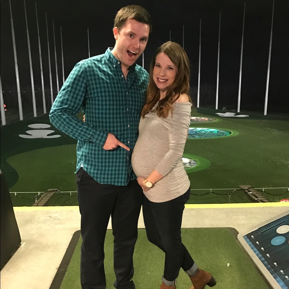 A Pea in the Pod Maternity Off the Shoulder Top